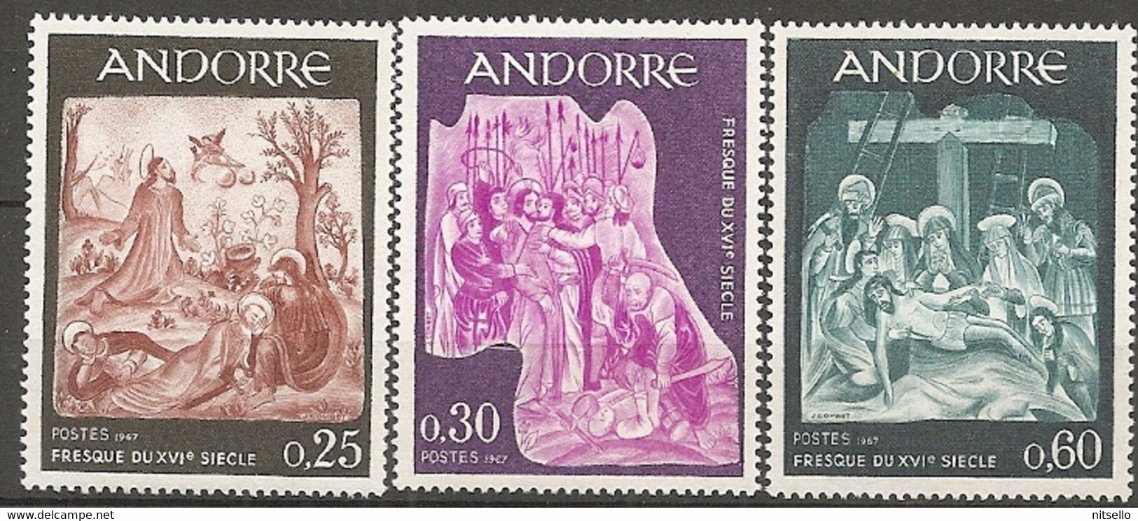 LOTE 2164 /// (C080) ANDORRA YVERT Nº: 184/186**MNH   ¡¡¡ OFERTA - LIQUIDATION - JE LIQUIDE !!! - Nuevos