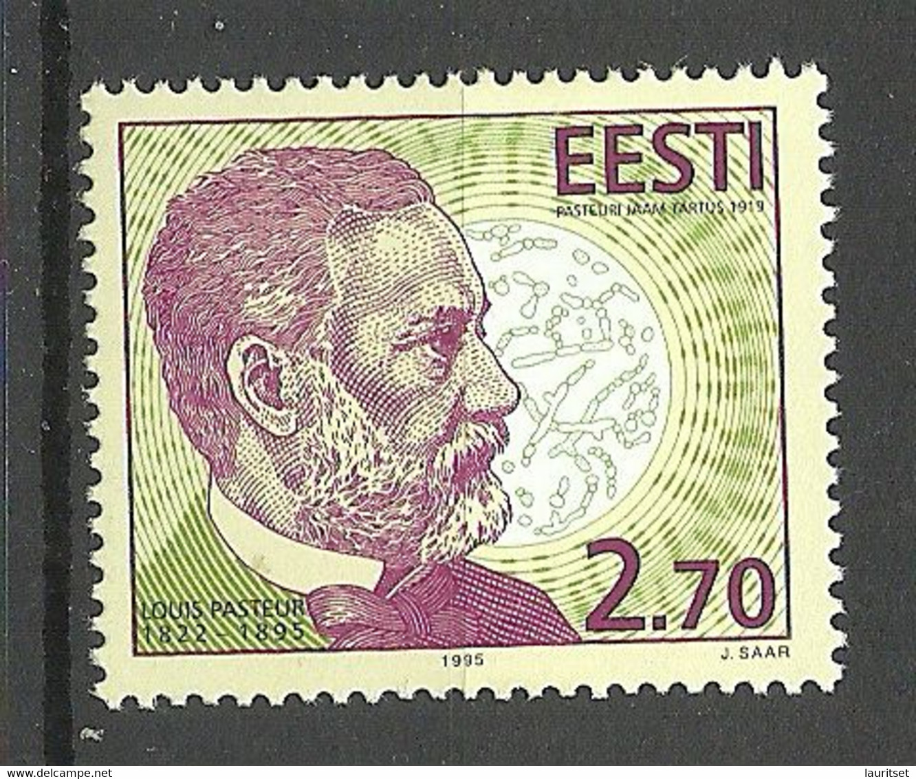 ESTLAND Estonia 1995 Michel 259 Louis Pasteur MNH - Louis Pasteur