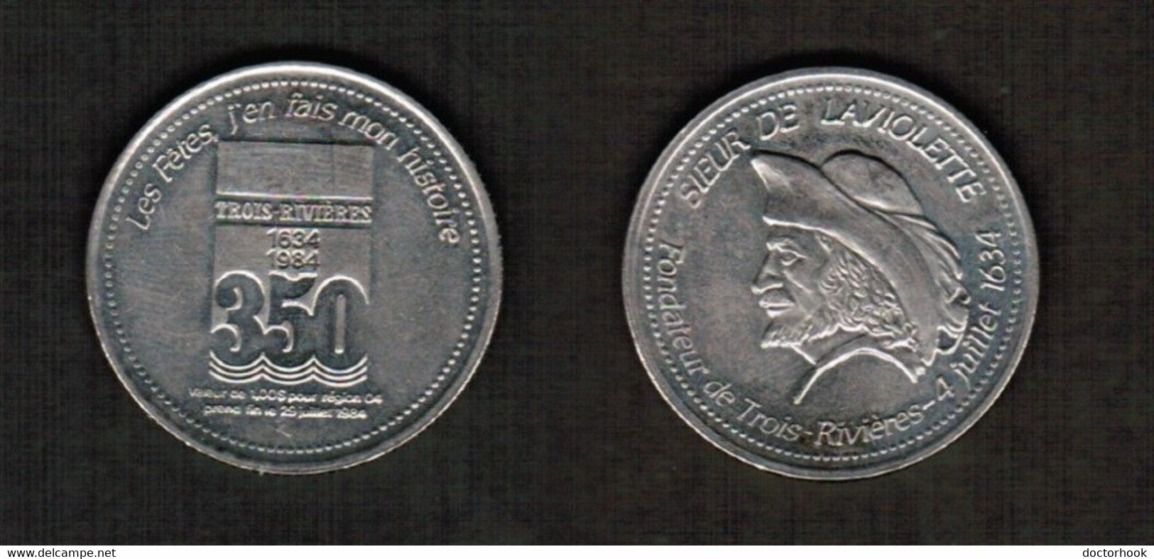 CANADA   1984 TROIS RIVIERES QUEBEC TRADE DOLLAR (CONDITION AS PER SCAN) (T-148) - Monedas / De Necesidad