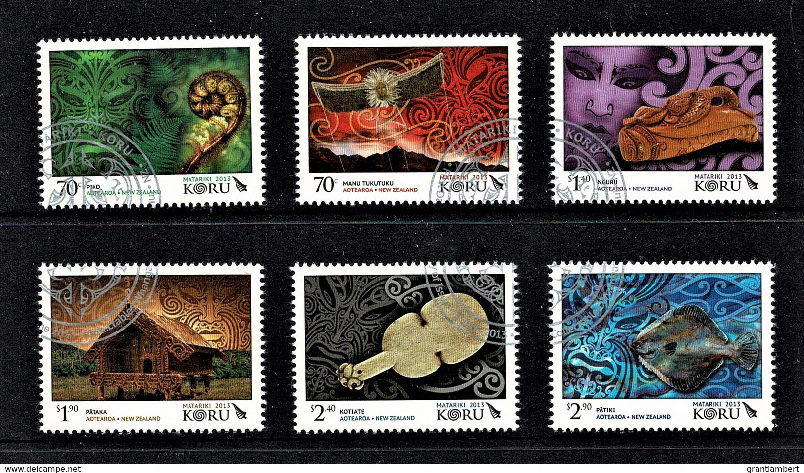 New Zealand 2013 Matariki - Koru - Regeneration Set Of 6 Used - Gebraucht