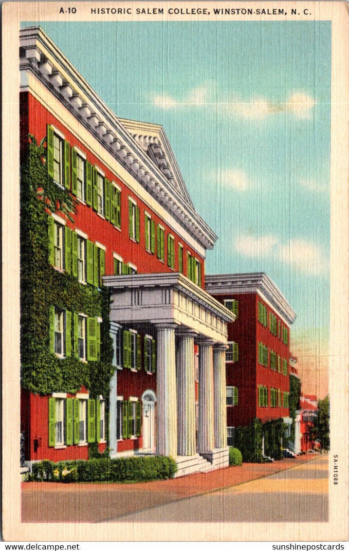 North Carolina Winston Salem Historic Salem College 1958 - Winston Salem