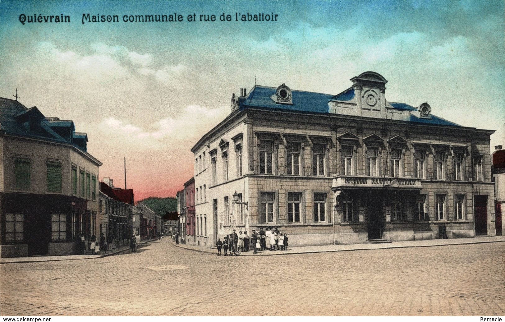 Quiévrain Maison Communale Et Rue De L'abattoir - Quiévrain