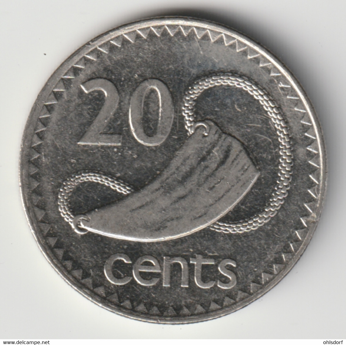 FIJI 1990: 20 Cents, KM 53a - Fidji