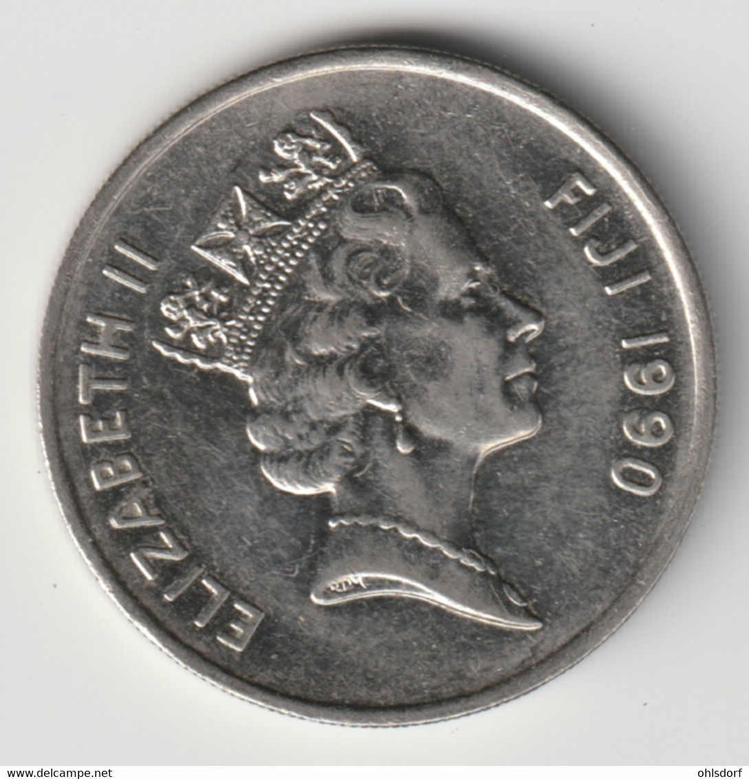 FIJI 1990: 20 Cents, KM 53a - Fidschi