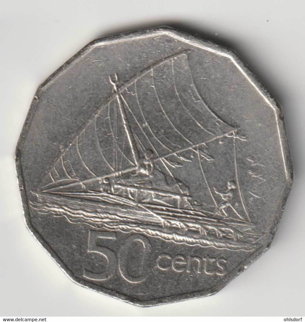 FIJI 1990: 50 Cents, KM 54a - Fidji