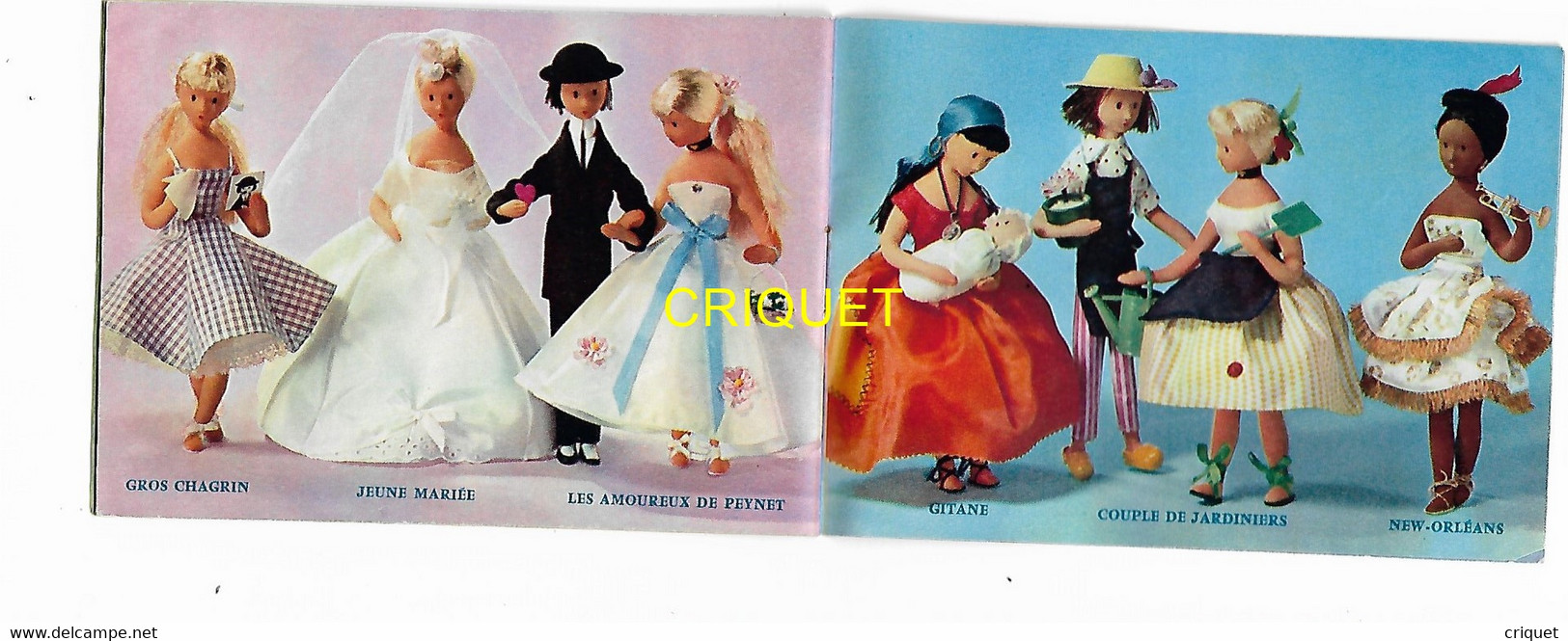 Illustrateur Peynet, catalogue des poupées, n° 2 ( vert )