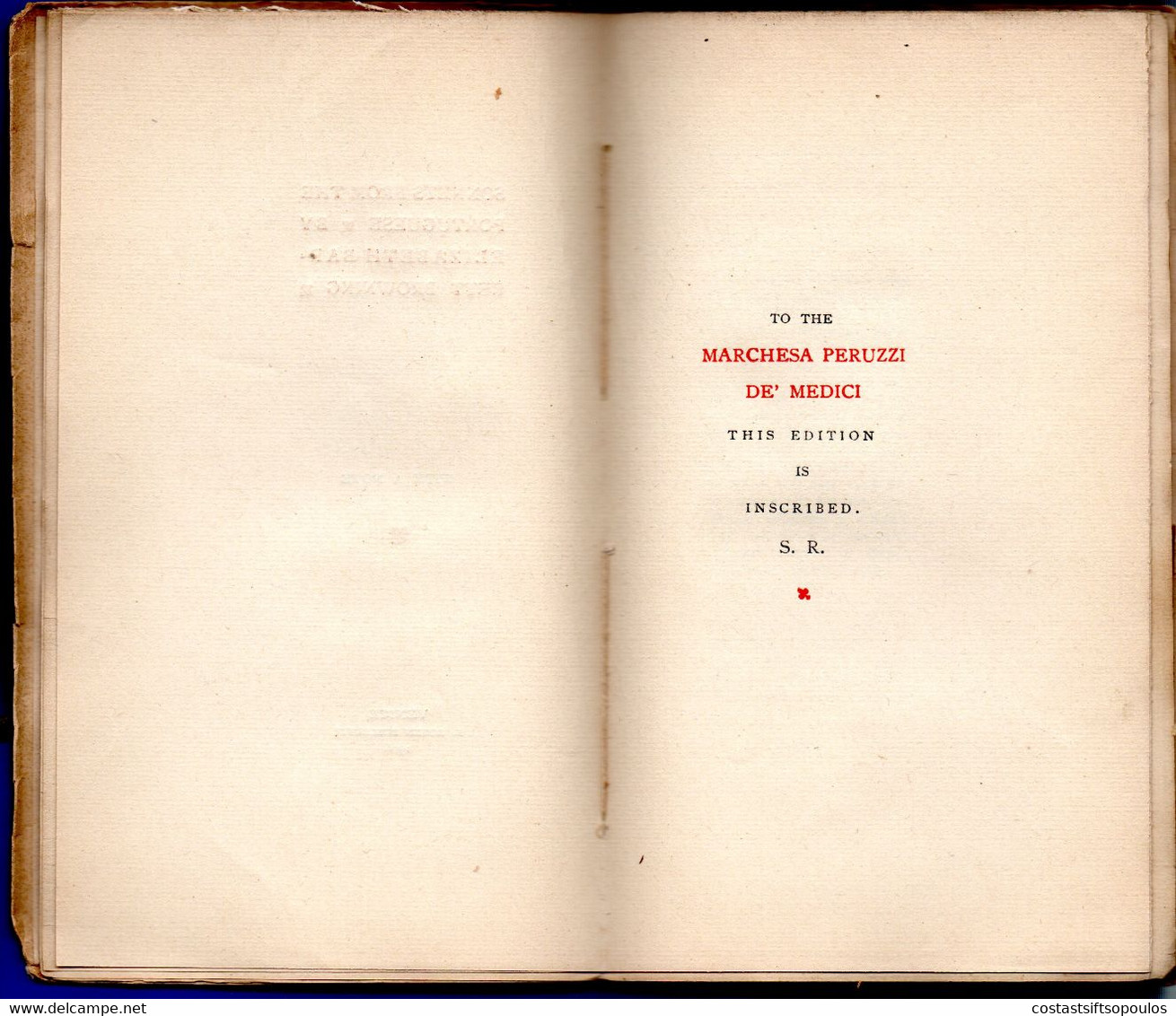 1233.SONNETS FROM THE PORTUGUESE.E.BARRET BROWNING,VENICE 1906,SPECIAL EDITION FOR  THE MARCHESA PERUZZI DE' MEDICI - 1900-1949