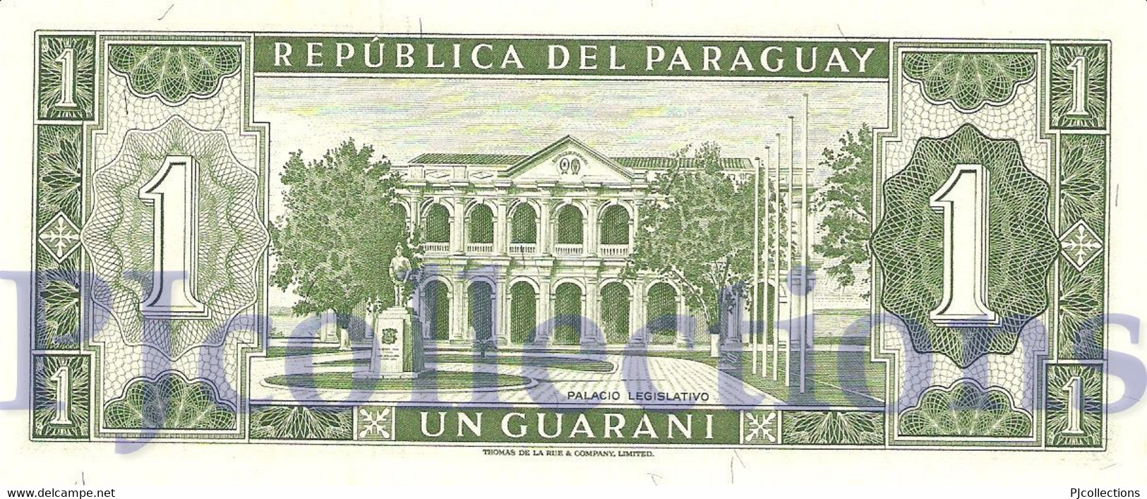 PARAGUAY 1 GUARANI 1952 PICK 193b UNC - Paraguay