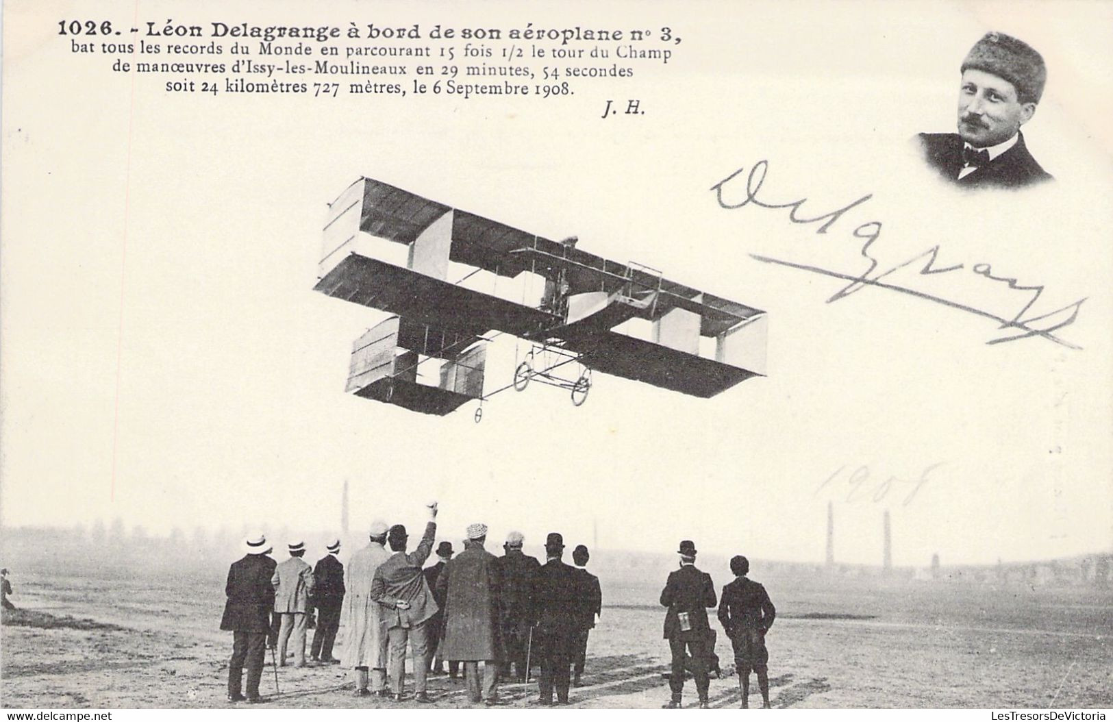 CPA - AVIATION PRECURSEUR - Léon DELAGRANGE à Bord De Son Aéroplan N°3 - Hauser éditeur - Aviatori