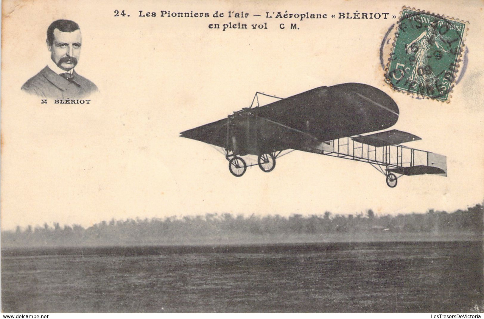 CPA - AVIATION PRECURSEUR - Les Pionniers De L'air - L'aéroplan Blériot En Plein Vol - Editeur Malcuit - ....-1914: Voorlopers