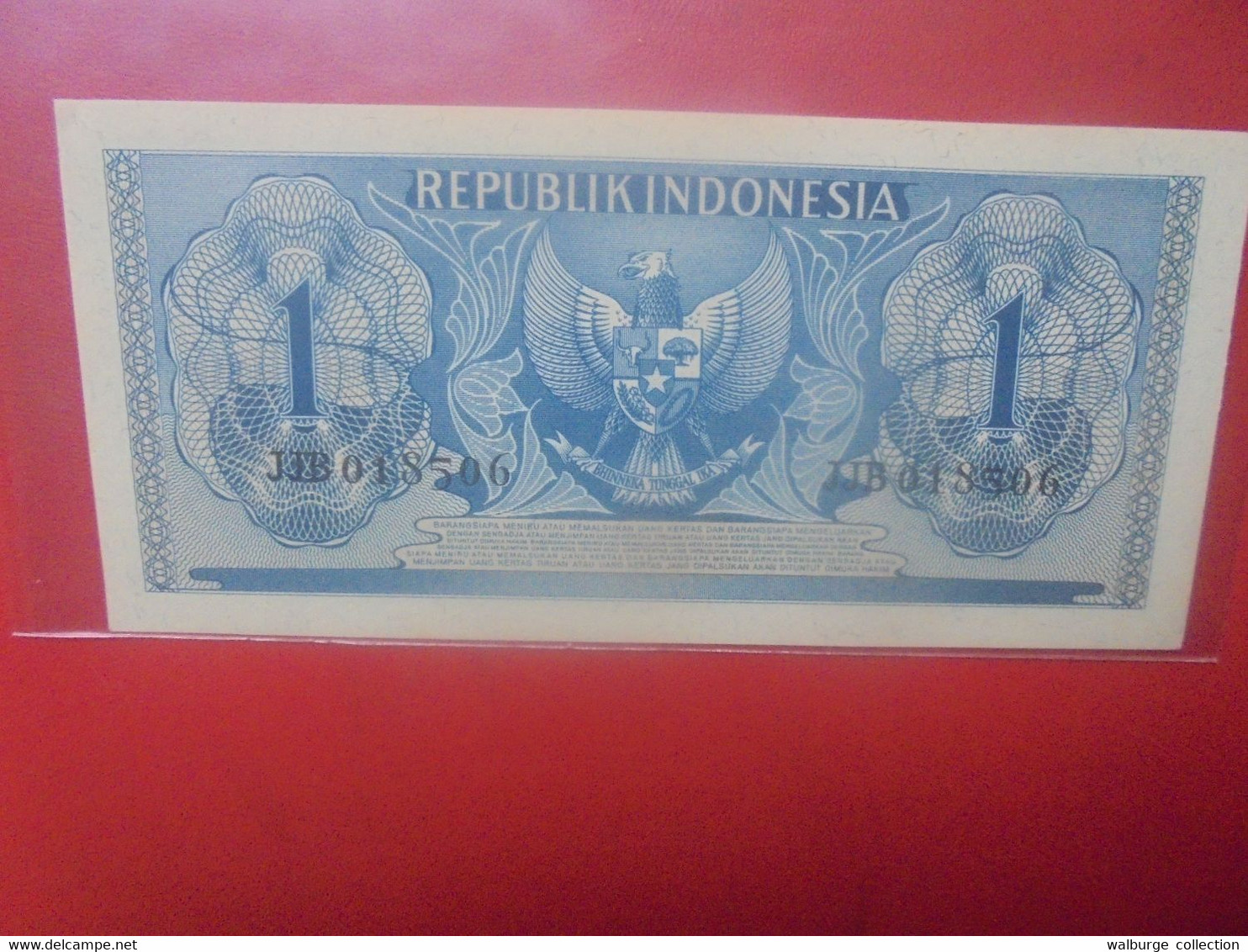 INDONESIE 1 Rupiah 1956 Circuler (L.15) - Indonésie