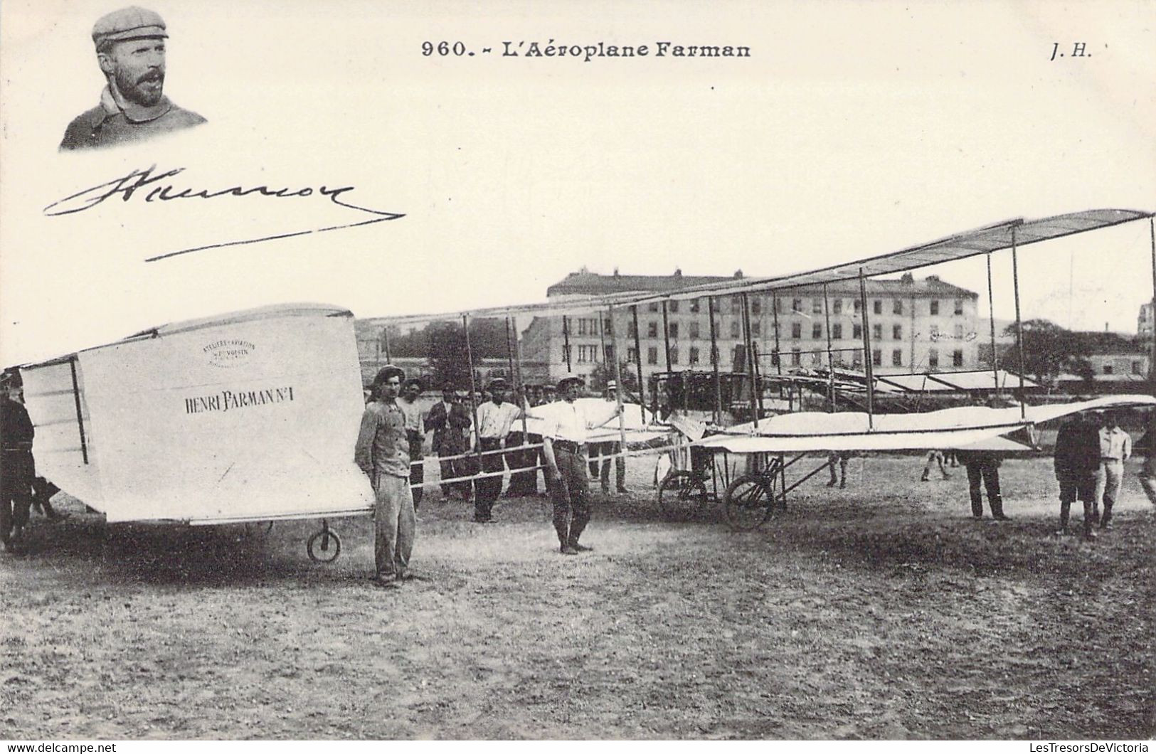 CPA - AVIATION PRECURSEUR - L'Aéroplan FARMAN - J. Hauser - Aviatori