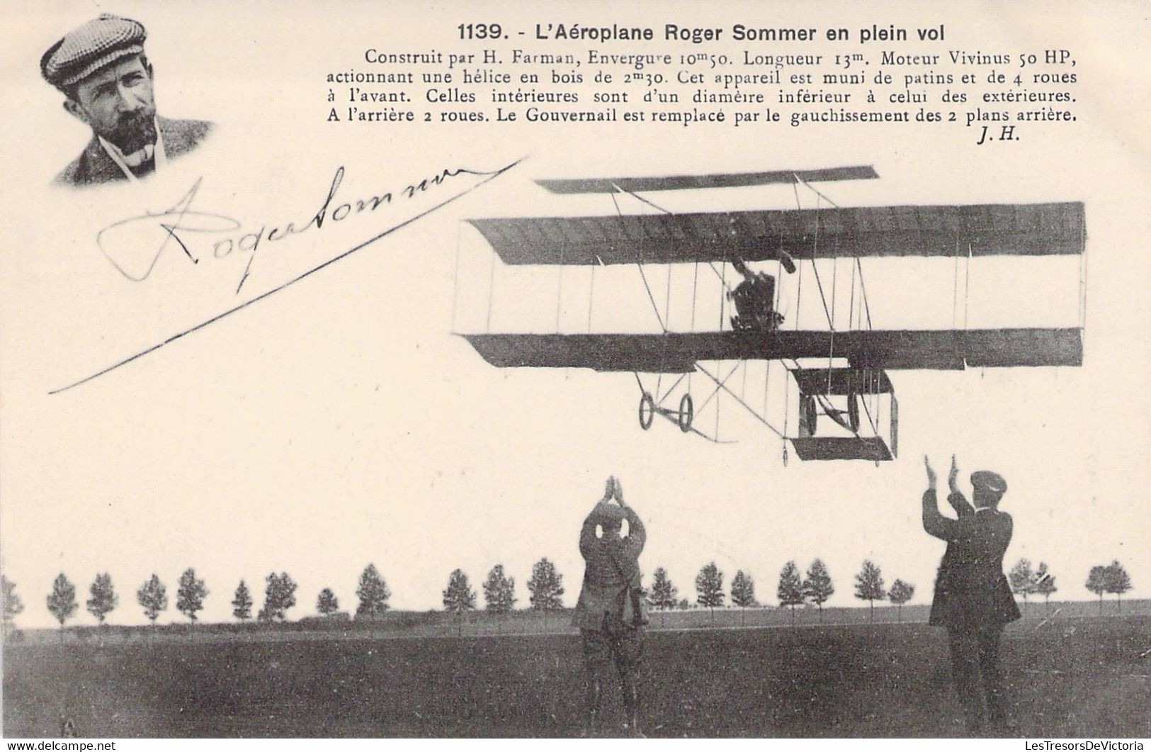 CPA - AVIATION PRECURSEUR - AEROPLANE Roger Sommer En Plein Vol - J HAUSER - ....-1914: Précurseurs