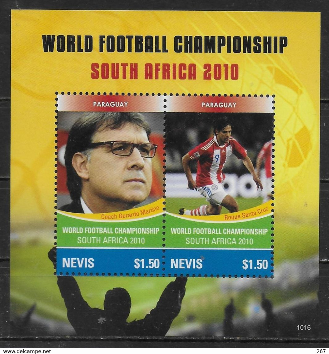 NEVIS  BF 297 * *  Cup 2010     Football  Soccer  Fussball Paraguay Martino Cruz - 2010 – Sud Africa