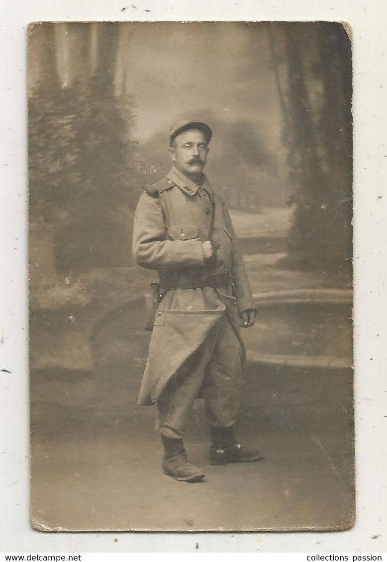 Cp, Carte Photo Guilleminot,Paris,  Militaria , Militaire, Vierge - Personaggi