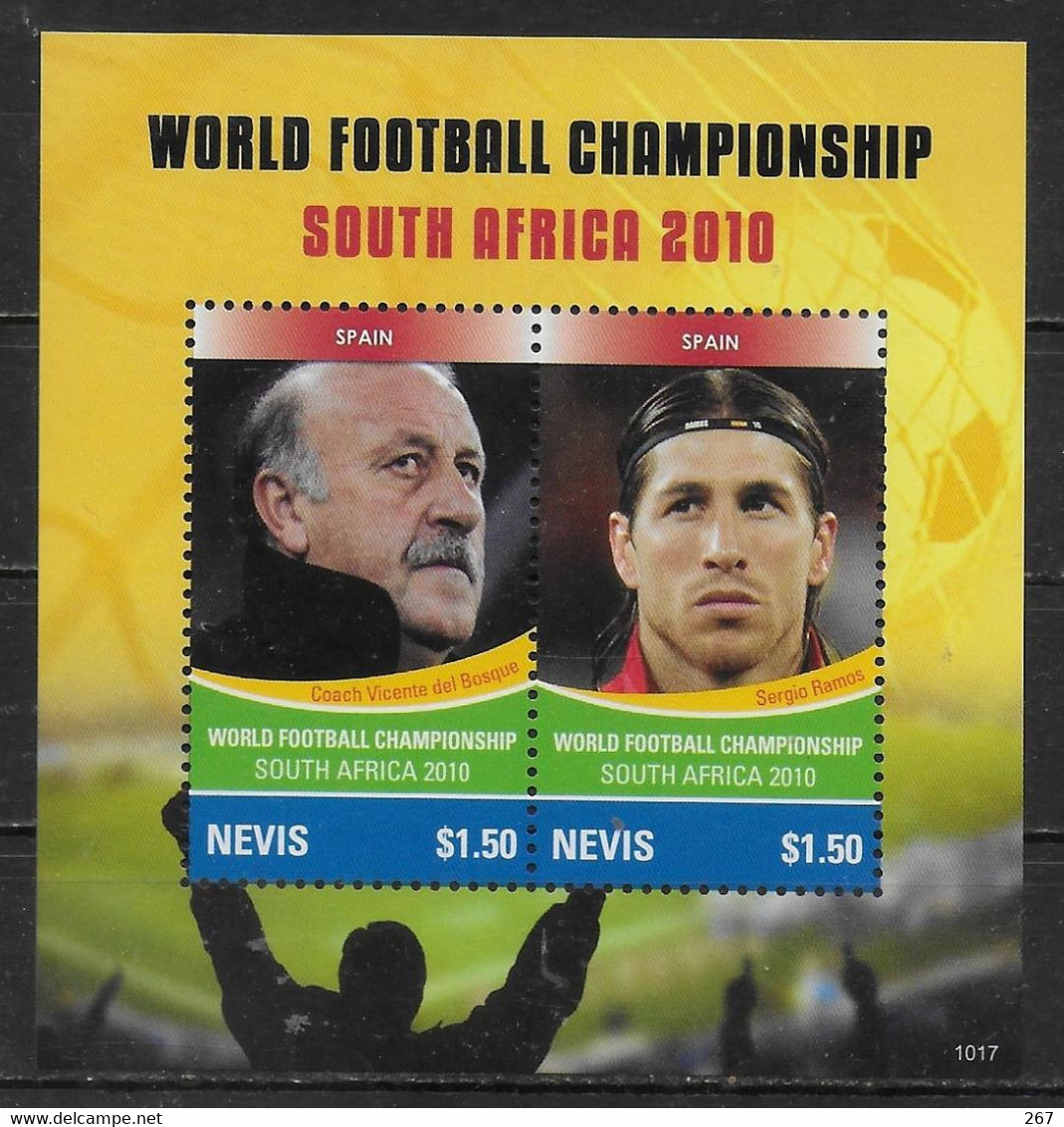 NEVIS  BF 298 * *  Cup 2010     Football  Soccer  Fussball  Espagne Del Bosque Ramos - 2010 – África Del Sur