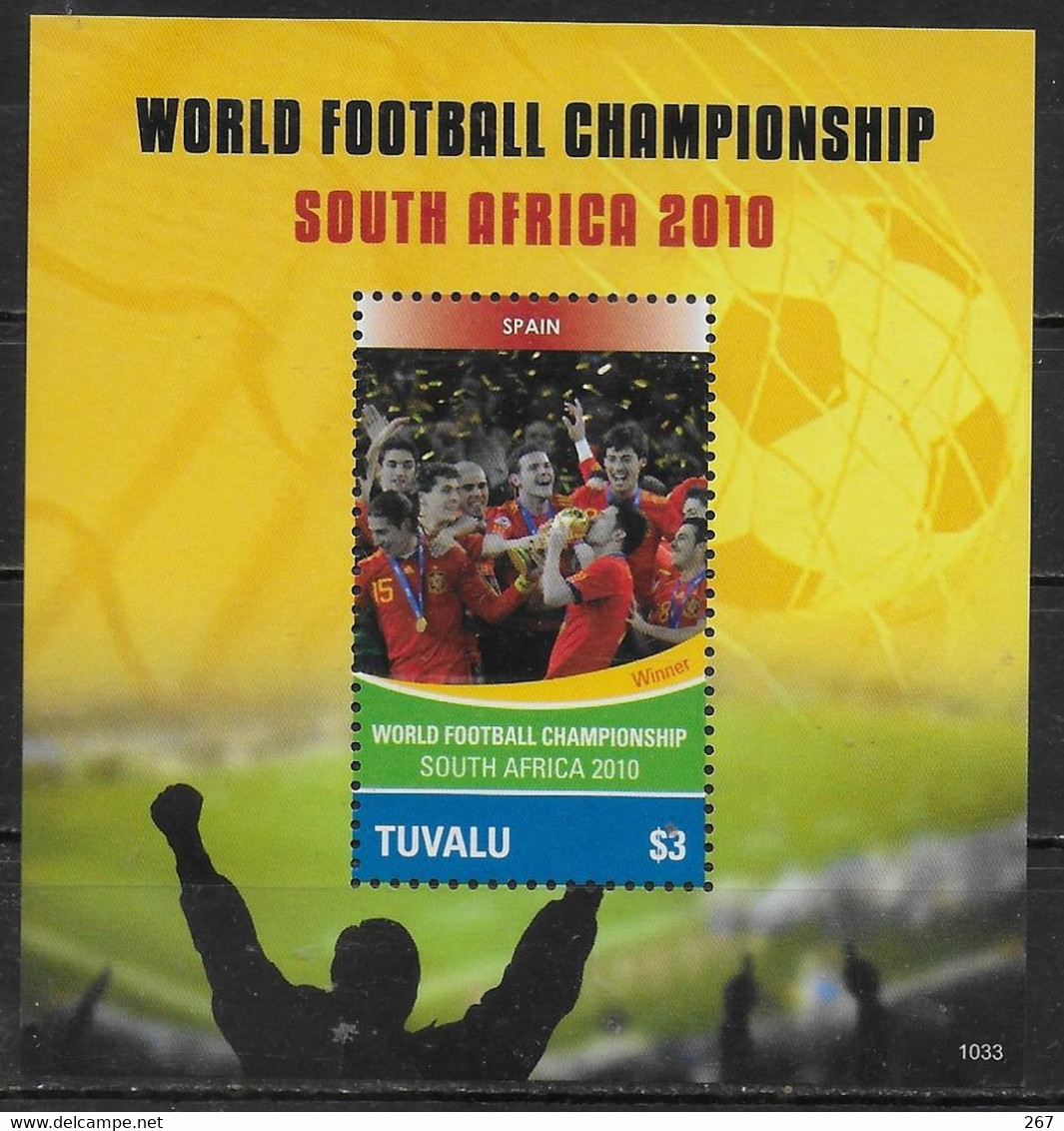 TUVALU   BF 150 * *  ( Cote 8e ) Cup 2010  Football  Soccer Fussball Espagne - 2010 – South Africa