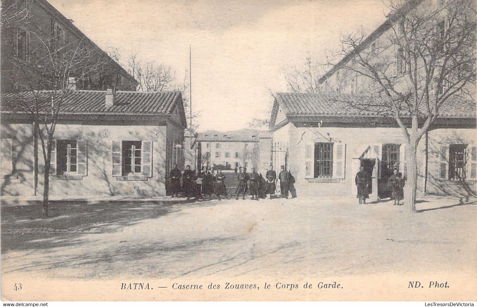 CPA - MILITARIAT - BATNA - Caserne Des Zouaves - La Corp De Garde - Barracks