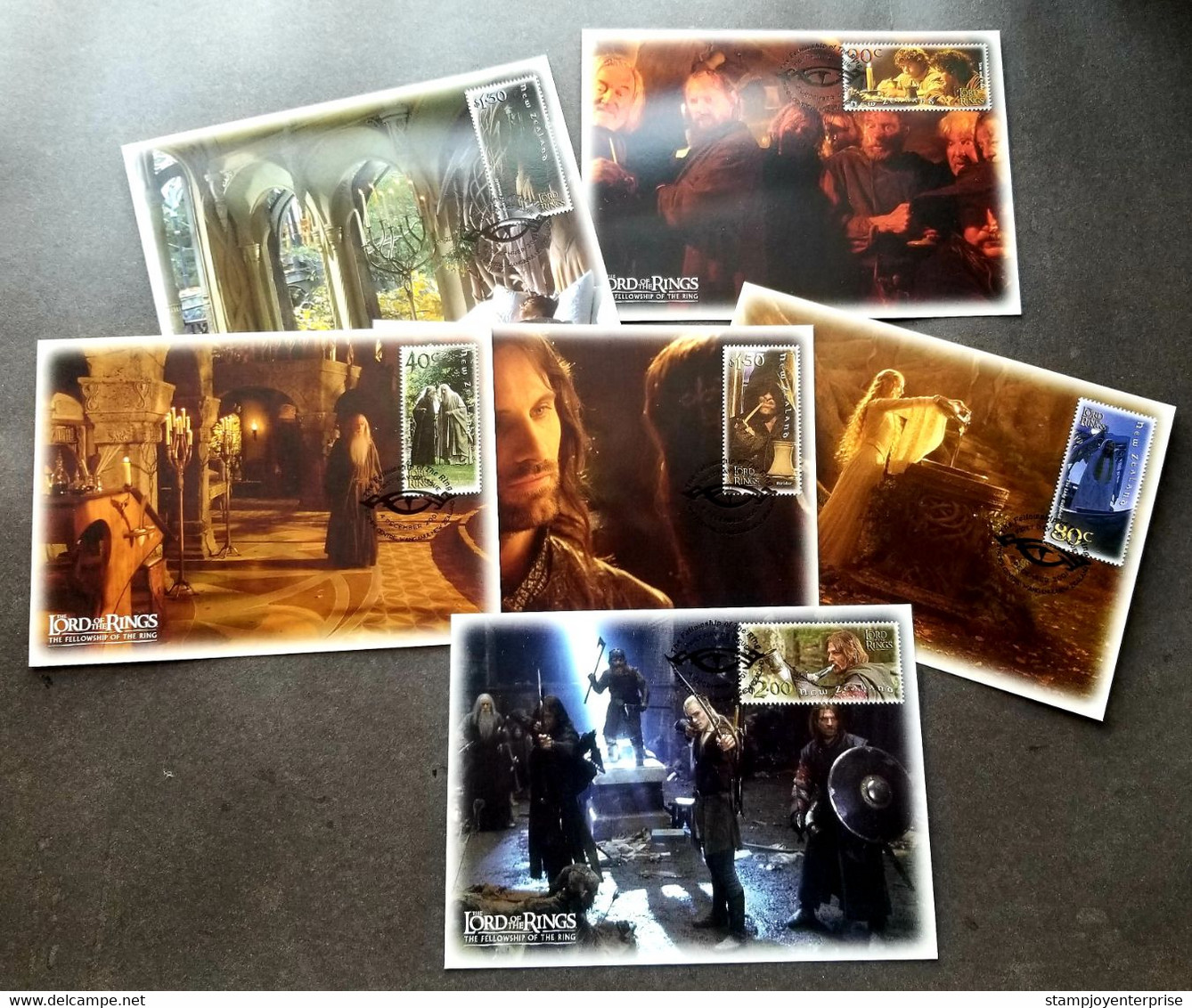 New Zealand The Lord Of The Rings Fellowship 2001 Movie (maxicard) - Brieven En Documenten