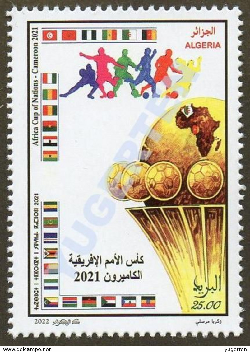 ALGERIA 2022 - 1v - MNH - Football Africa Cup Of Nations - Cameroon 2021 Soccer Calcio Futbol Fußball Flag Flags Map - Copa Africana De Naciones