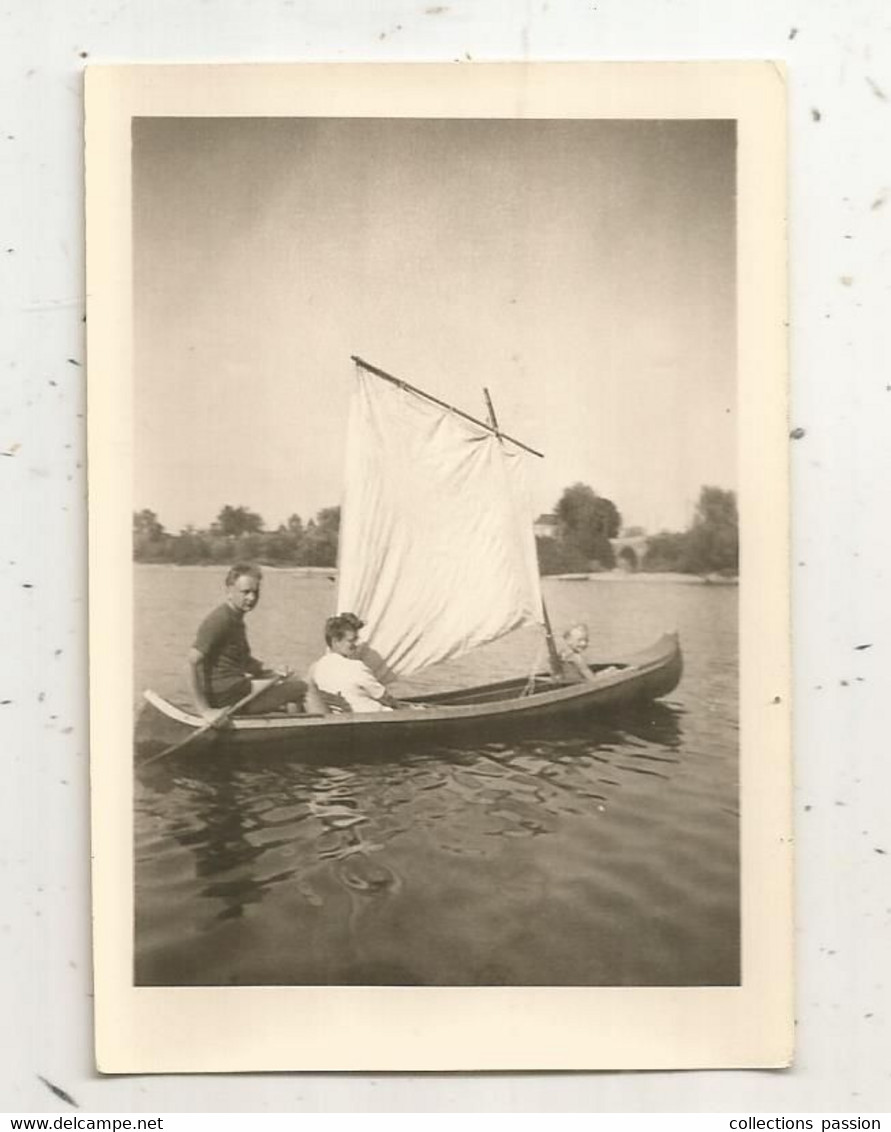 Photographie ,bateau, Voilier, ERIGNE, Maine Et Loire, 1945 - Schiffe