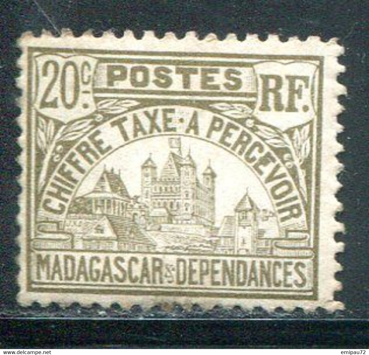 MADAGASCAR- Taxe Y&T N°12- Neuf Avec Charnière * - Timbres-taxe