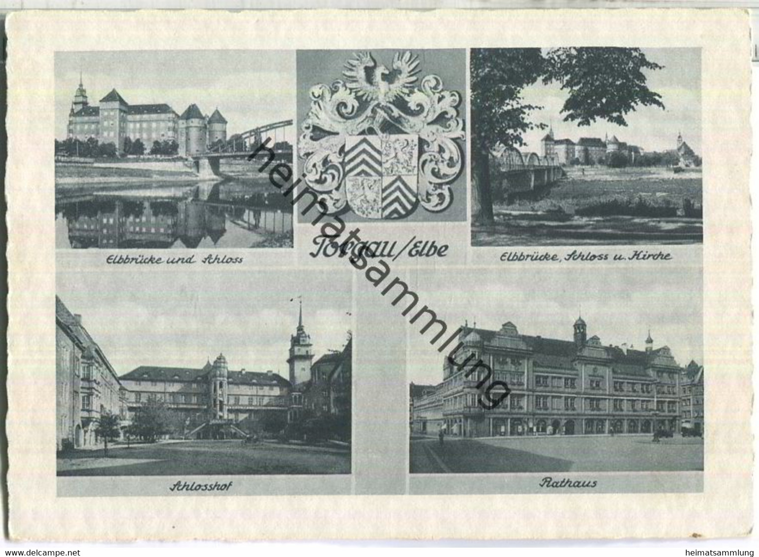 Torgau - Elbbrücke - Rathaus - Schloss - Verlag Schöning & Co. Lübeck - Torgau