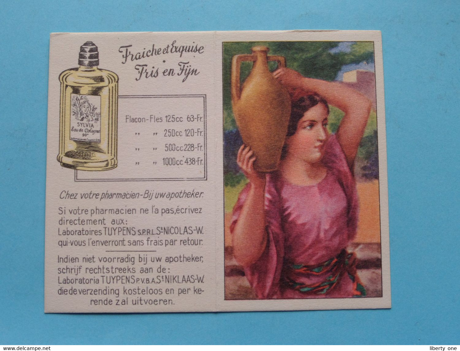 Eau De Cologne SYLVIA - 7 Rebecca ( Voir / Zie Photo Pour Detail ) ! - Vintage (until 1960)