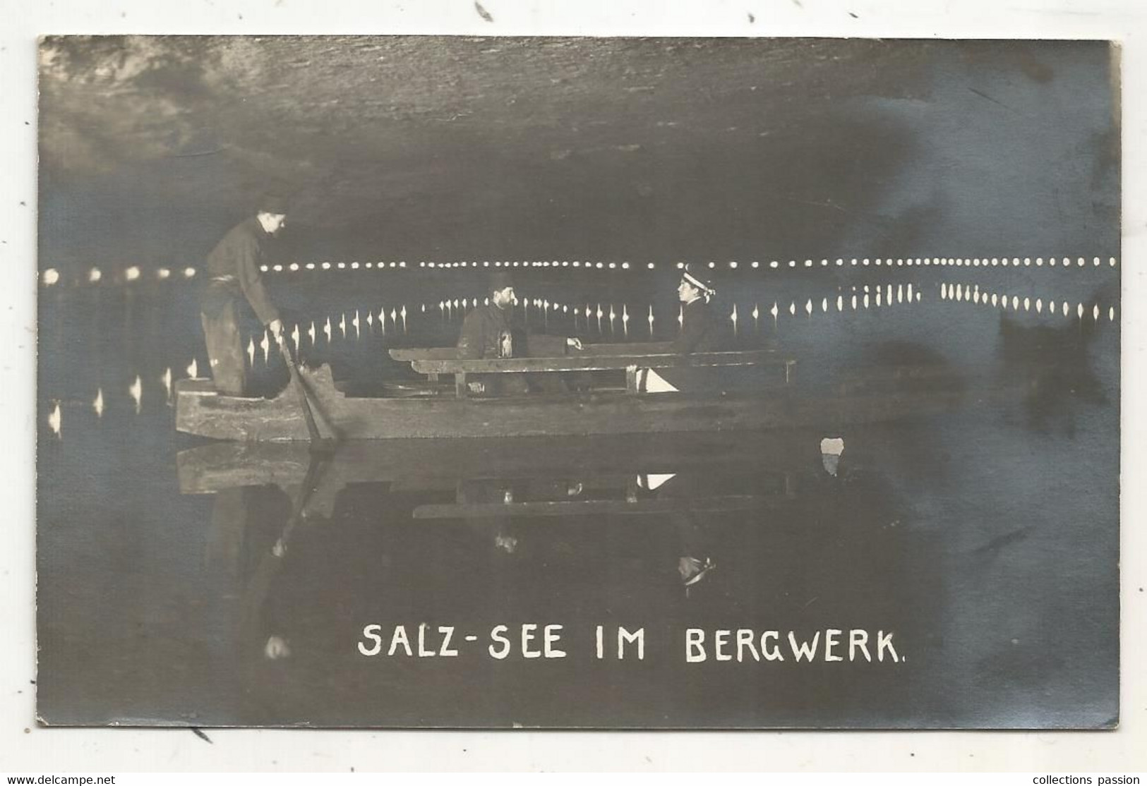 Cp, SALZ-SEE IM BERGWERK.,ALLEMAGNE,Baviére , BERCHTESGADEN, Vierge ,lac Miroir ,mine De Sel - Berchtesgaden