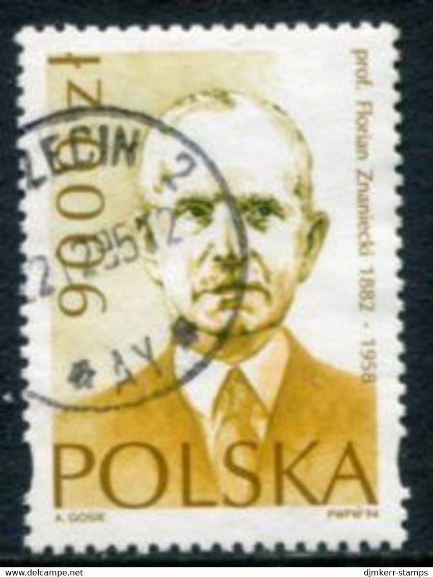 POLAND 1994 Znaniecki Used  Michel 3498 - Used Stamps