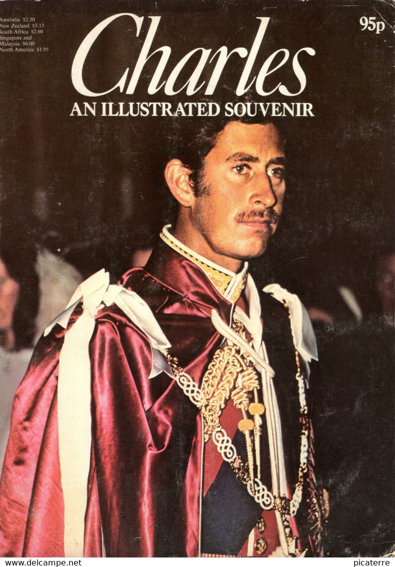 POST FREE UK- Charles- An Illustrated Souvenir-Phoebus1977 -64pages Many Illus-(NOW THE "KING" OF ENGLAND !) See 7 Scans - Altri & Non Classificati