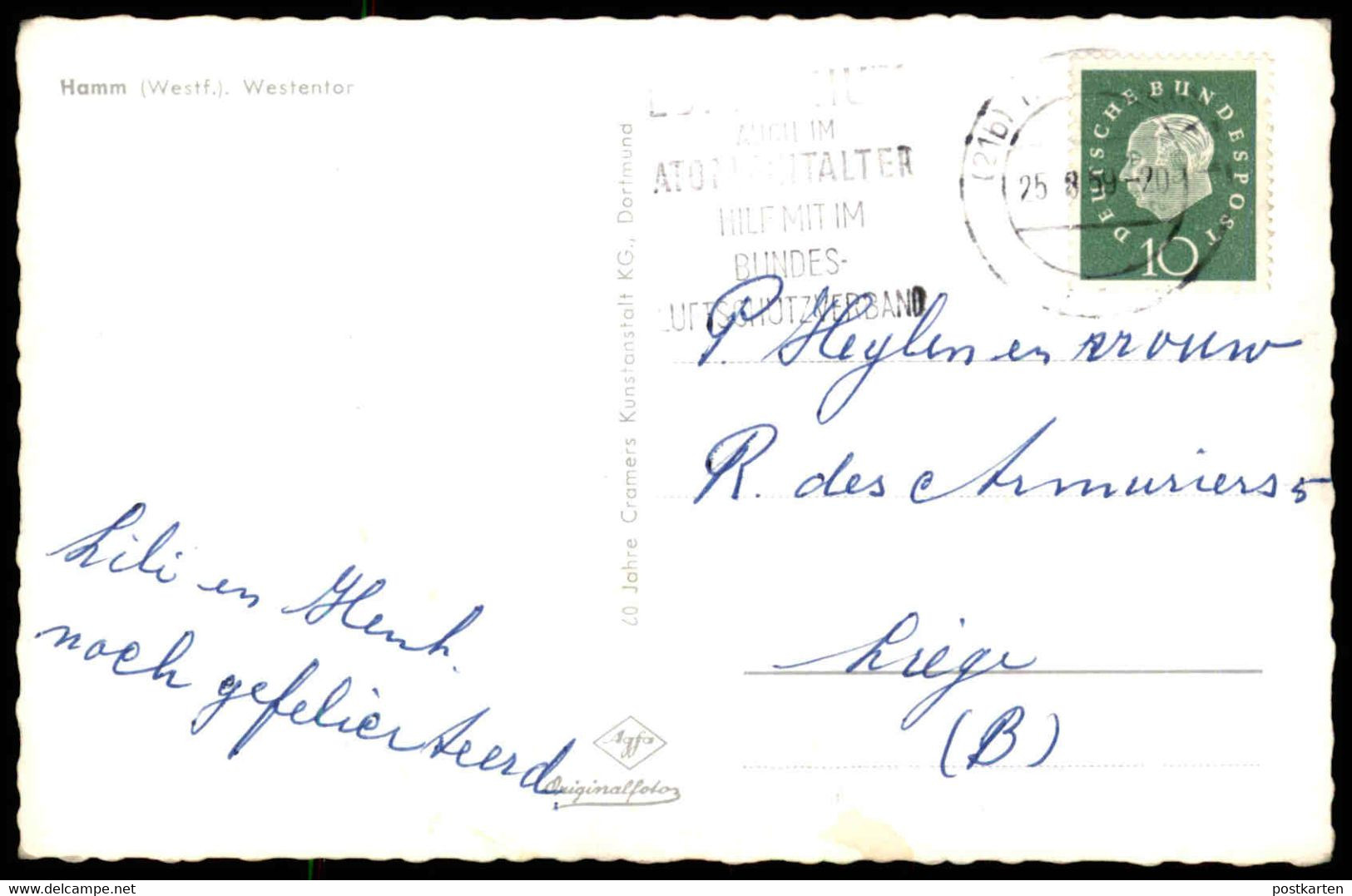 ÄLTERE POSTKARTE HAMM WESTENTOR KAUFHALLE GESCHÄFT MÜLLER HAMM Ansichtskarte AK Cpa Postcard - Hamm