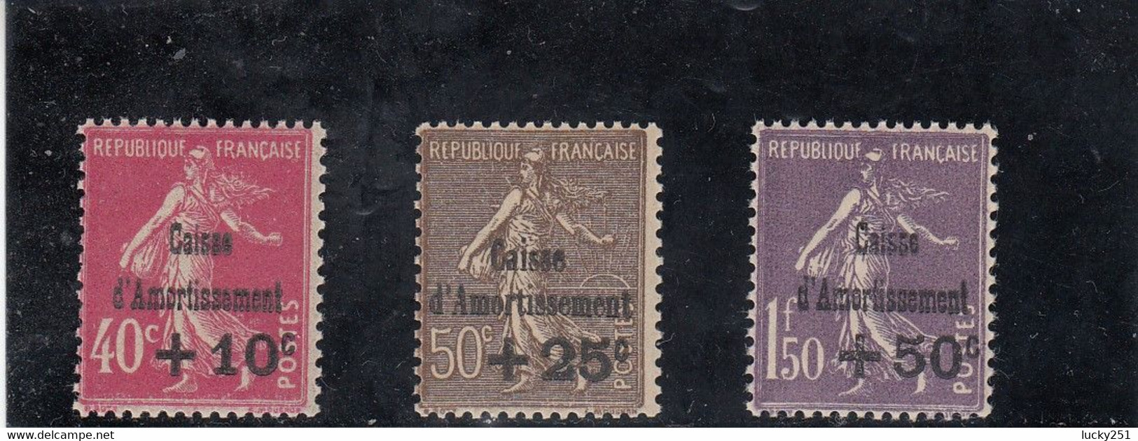 France - Année 1930 - Neuf** - N°YT 266/68 - Au Profit De La Caisse D'Amortissement - Neufs