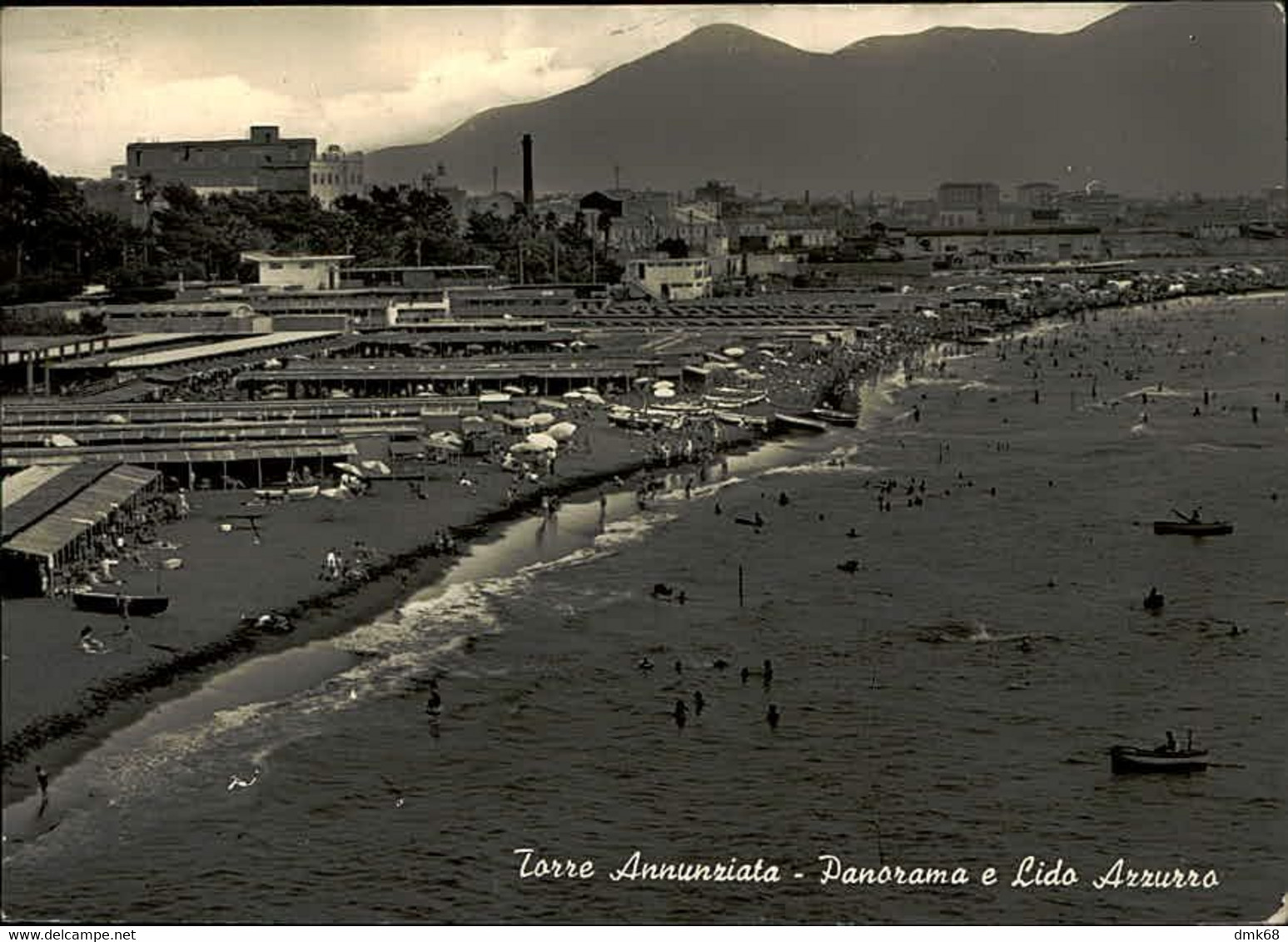 TORRE ANNUNZIATA - PANORAMA E LIDO AZZURRO - EDIZ. EMBRIONE - 1950s  (13354) - Torre Annunziata