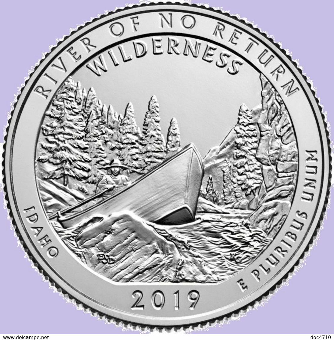 USA Quarter 1/4 Dollar 2019 P, River Of No Return - Idaho, KM#697, Unc - 2010-...: National Parks