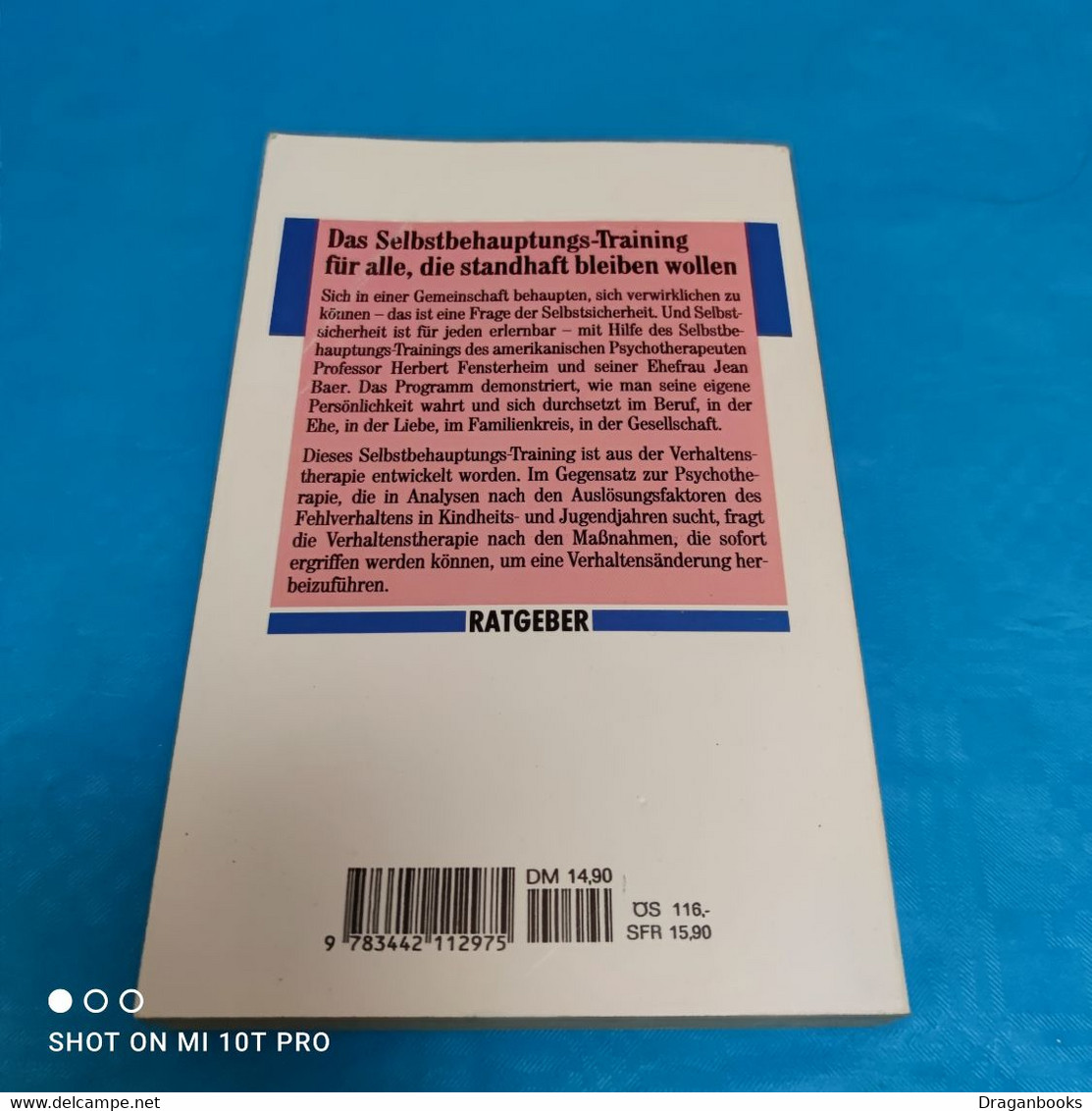 Herbert Fensterheim / Jean Baer - Sag Nicht Ja Wenn Du Nein Sagen Willst - Psychologie