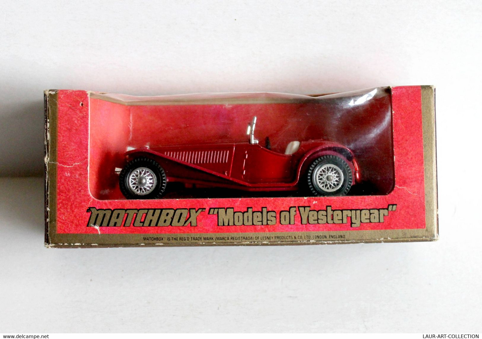 MATCHBOX - MODELS OF YESTERYEAR, Y-3 RILEY MPH 1934 ROUGE VOITURE MINIATURE 1/35 - ANCIEN MODELE REDUIT (2811.65) - Matchbox