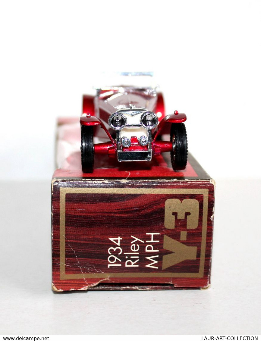 MATCHBOX - MODELS OF YESTERYEAR, Y-3 RILEY MPH 1934 ROUGE VOITURE MINIATURE 1/35 - ANCIEN MODELE REDUIT (2811.65) - Matchbox