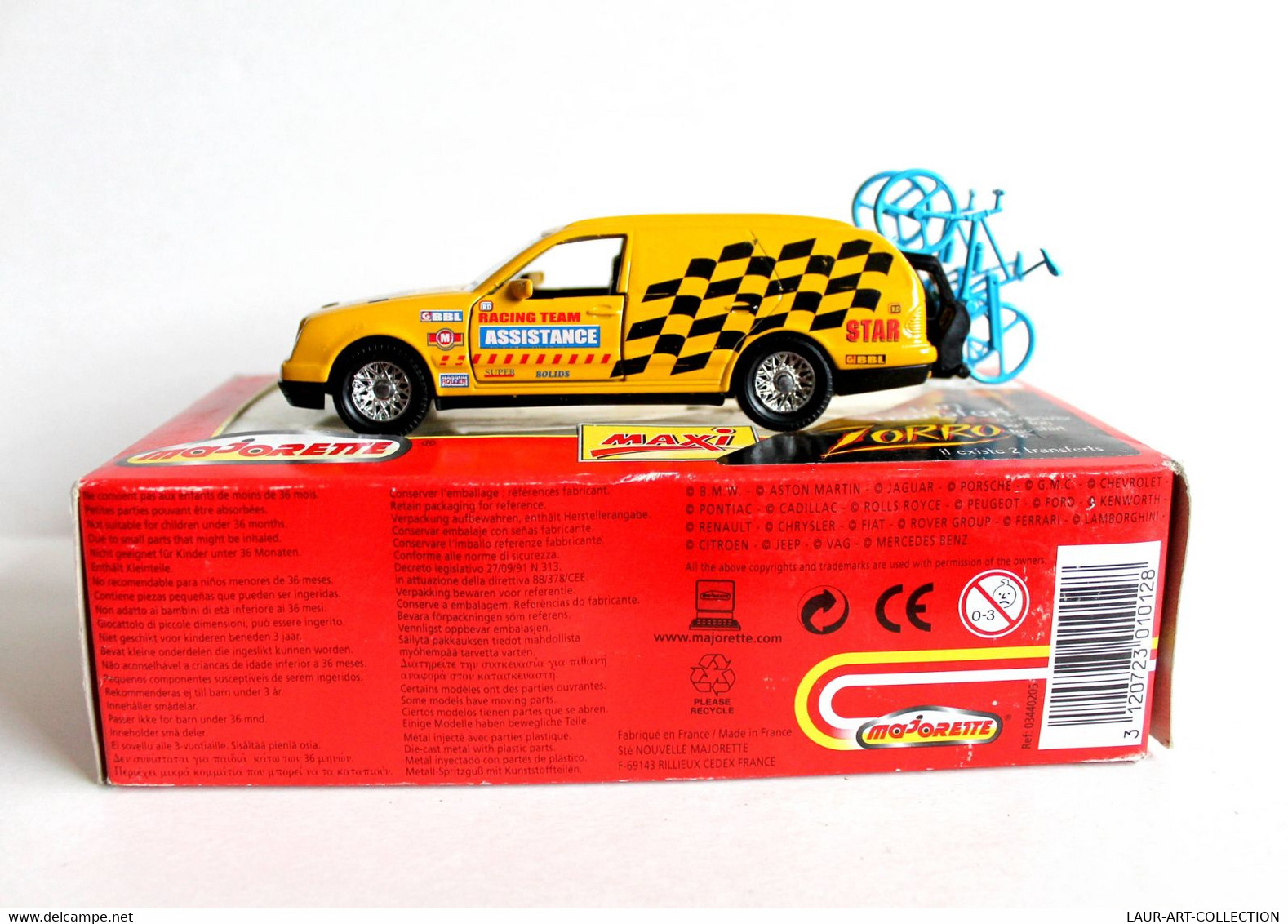 MAJORETTE MAXI 3010/20 MERCEDES RACING TEAM ASSISTANCE CYCLISME TOUR FRANCE 1/38 - MODELE REDUIT AUTOMOBILE (2811.64) - Majorette