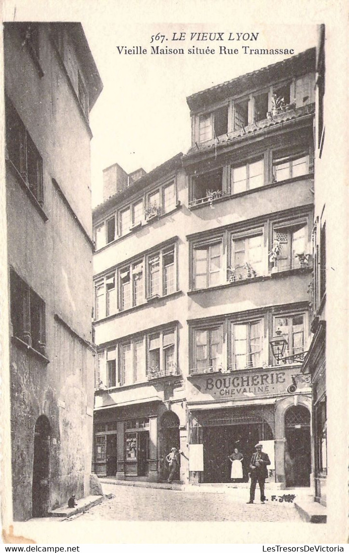 CPA - FRANCE - 69 - LYON 5è - RUE TRAMASSAC - Boucherie Chevaline Et Vieille Maison - Lyon 5