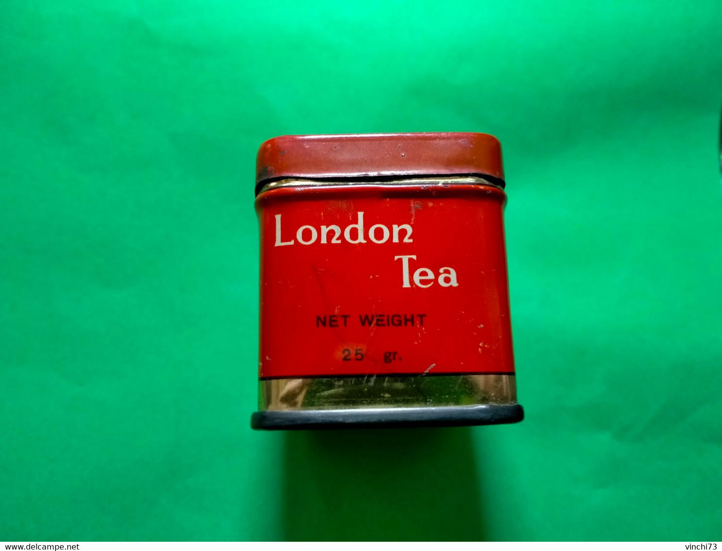 ! - ITALIA -SCATOLA DI LATTA ORIGINALE D'EPOCA LONDON TEA 25 GR - Zubehör