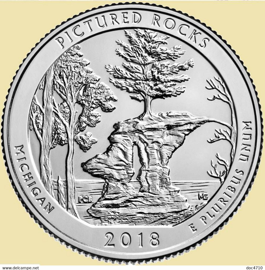 USA Quarter 1/4 Dollar 2018 D, Pictured Rocks National Lakeshore - Michigan, KM#669, Unc - 2010-...: National Parks