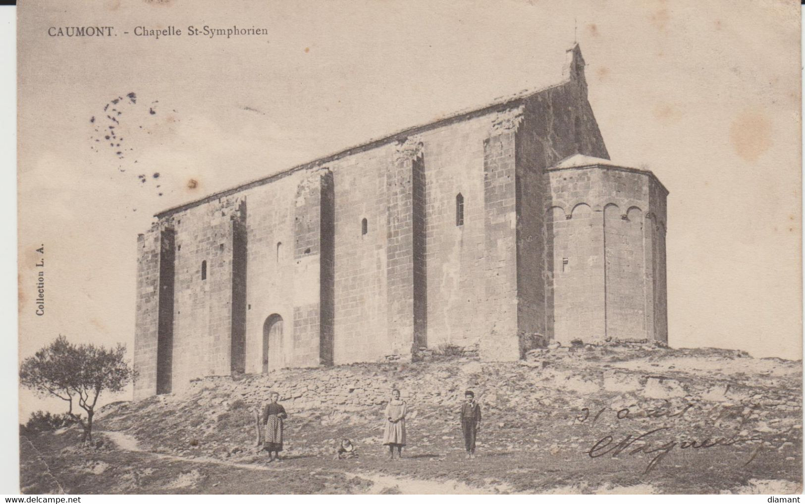 CAUMONT (84) - Chapelle St-Symphorien - Au Dos Tampon : Savonnerie St-Joseph, C. VAGNEUR AVIGNON - état Correct - Caumont Sur Durance