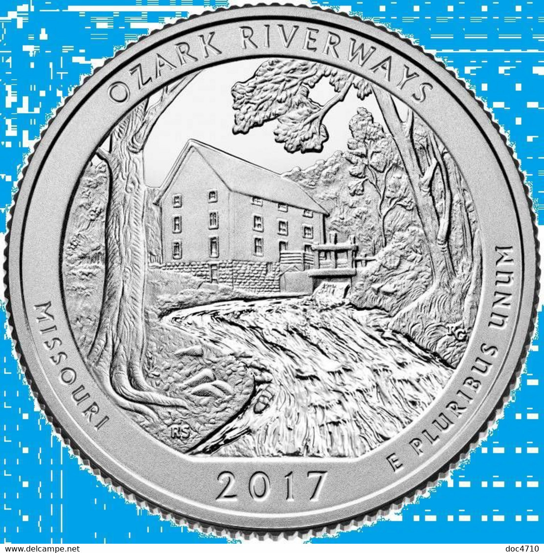 USA Quarter 1/4 Dollar 2017 D, Ozark National Scenic Riverways - Missouri, KM#655, Unc - 2010-...: National Parks