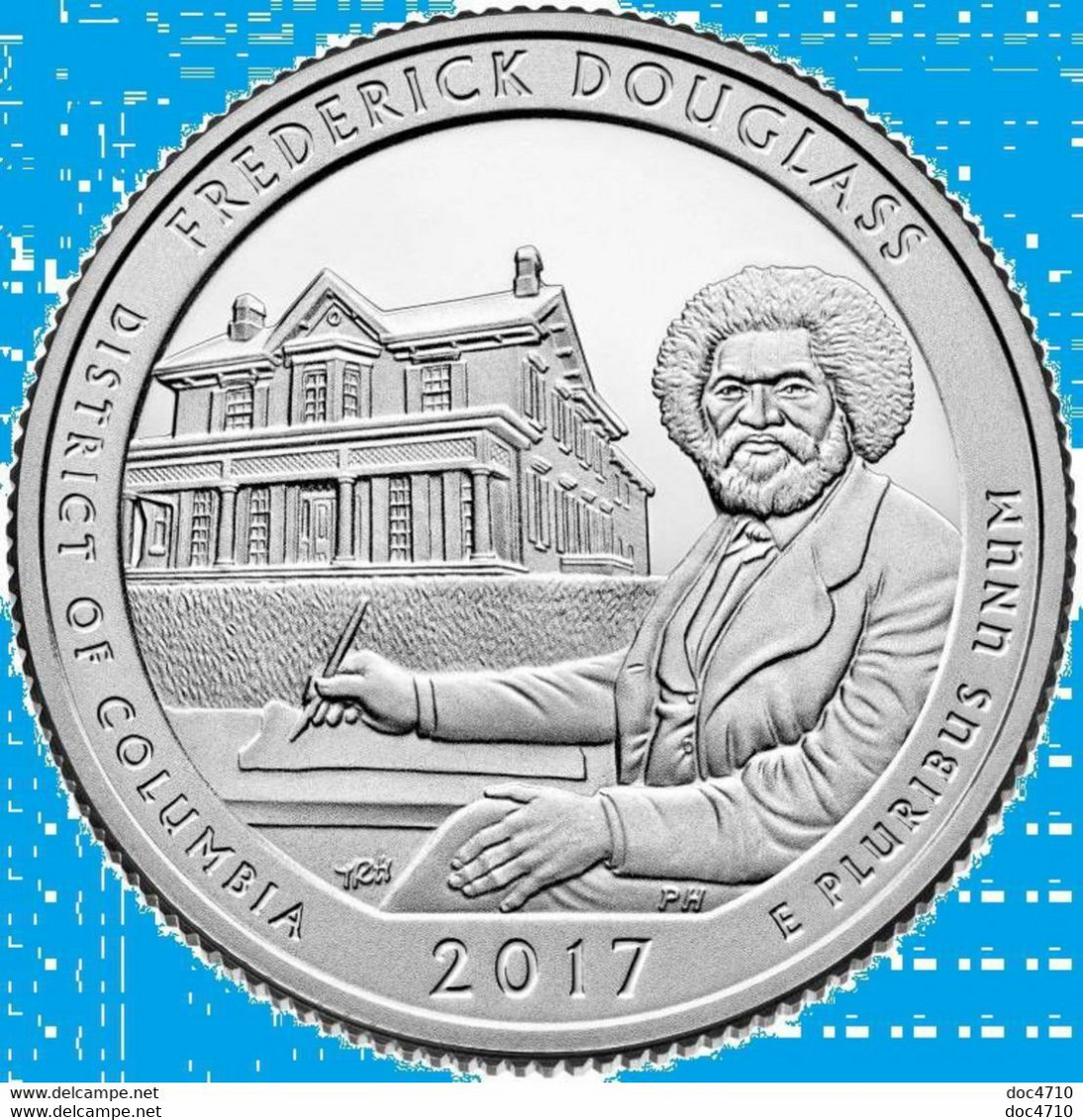 USA Quarter 1/4 Dollar 2017 D, Frederick Douglass - District Of Columbia, KM#654, Unc - 2010-...: National Parks