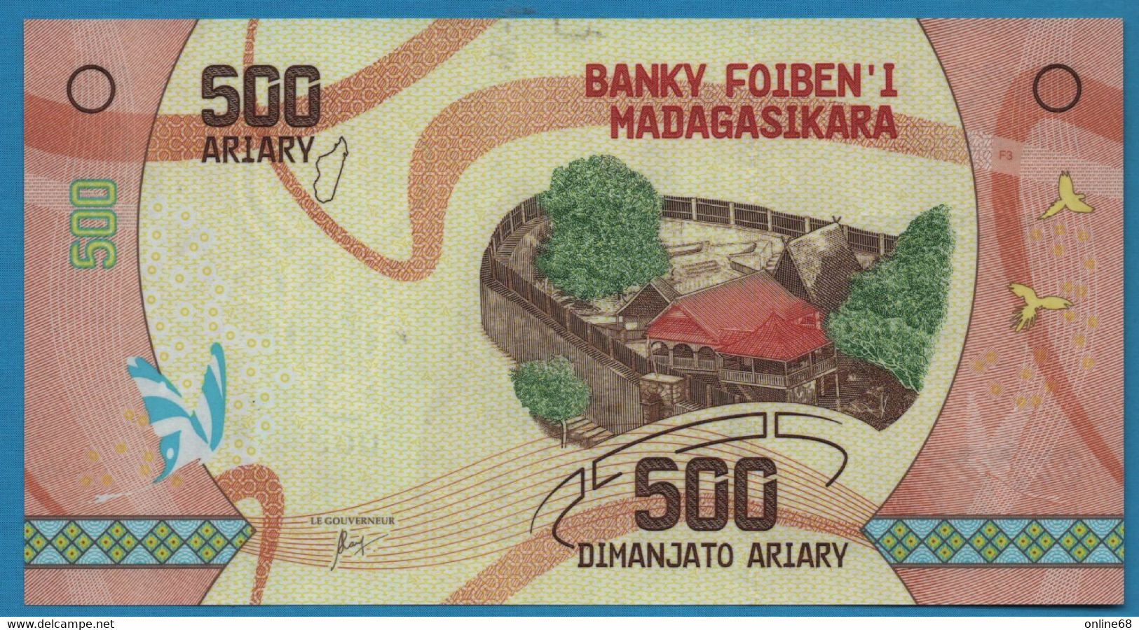 MADAGASCAR 500 ARIARY ND (2017)# C50857..... P# 99 - Madagascar