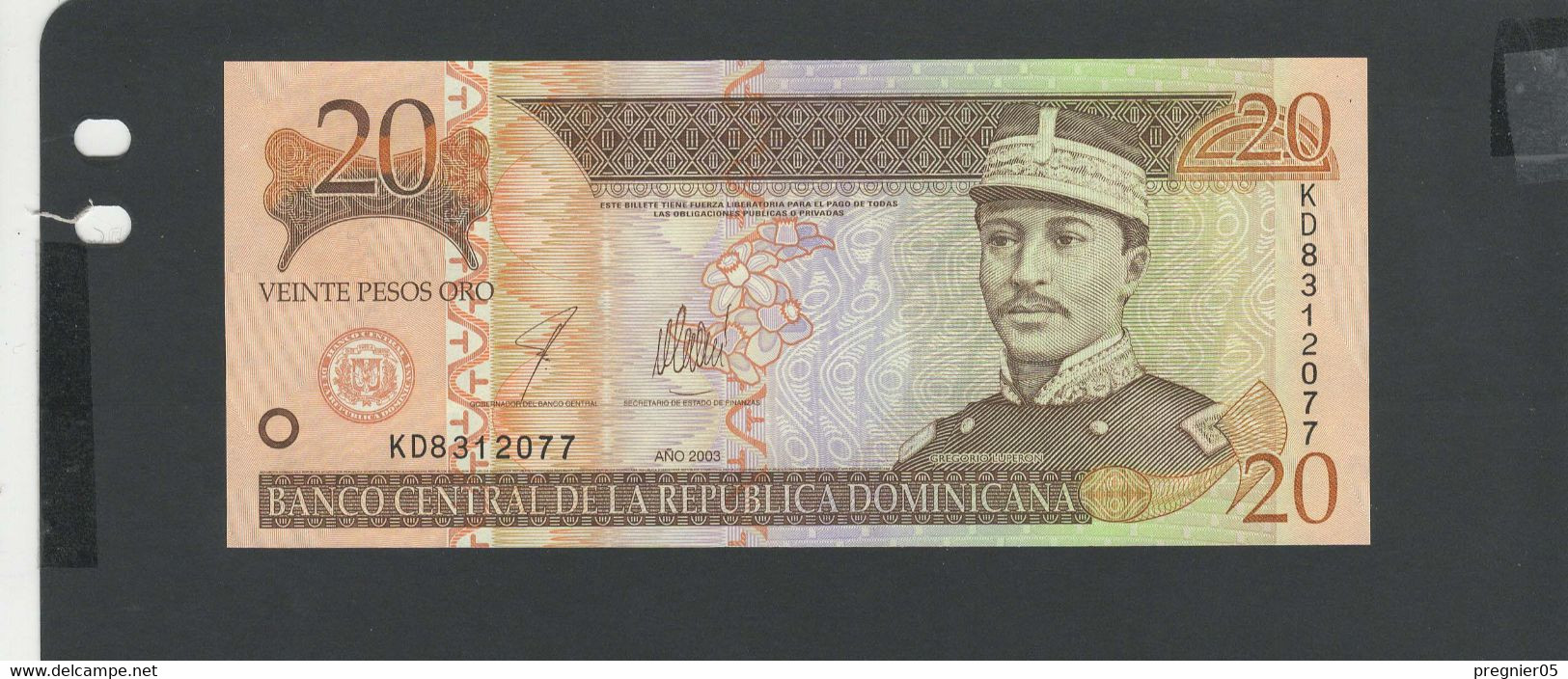 DOMINICAINE - Billet 20 Pesos 2003 Pr/NEUF/AUNC Pick.169 - Dominikanische Rep.