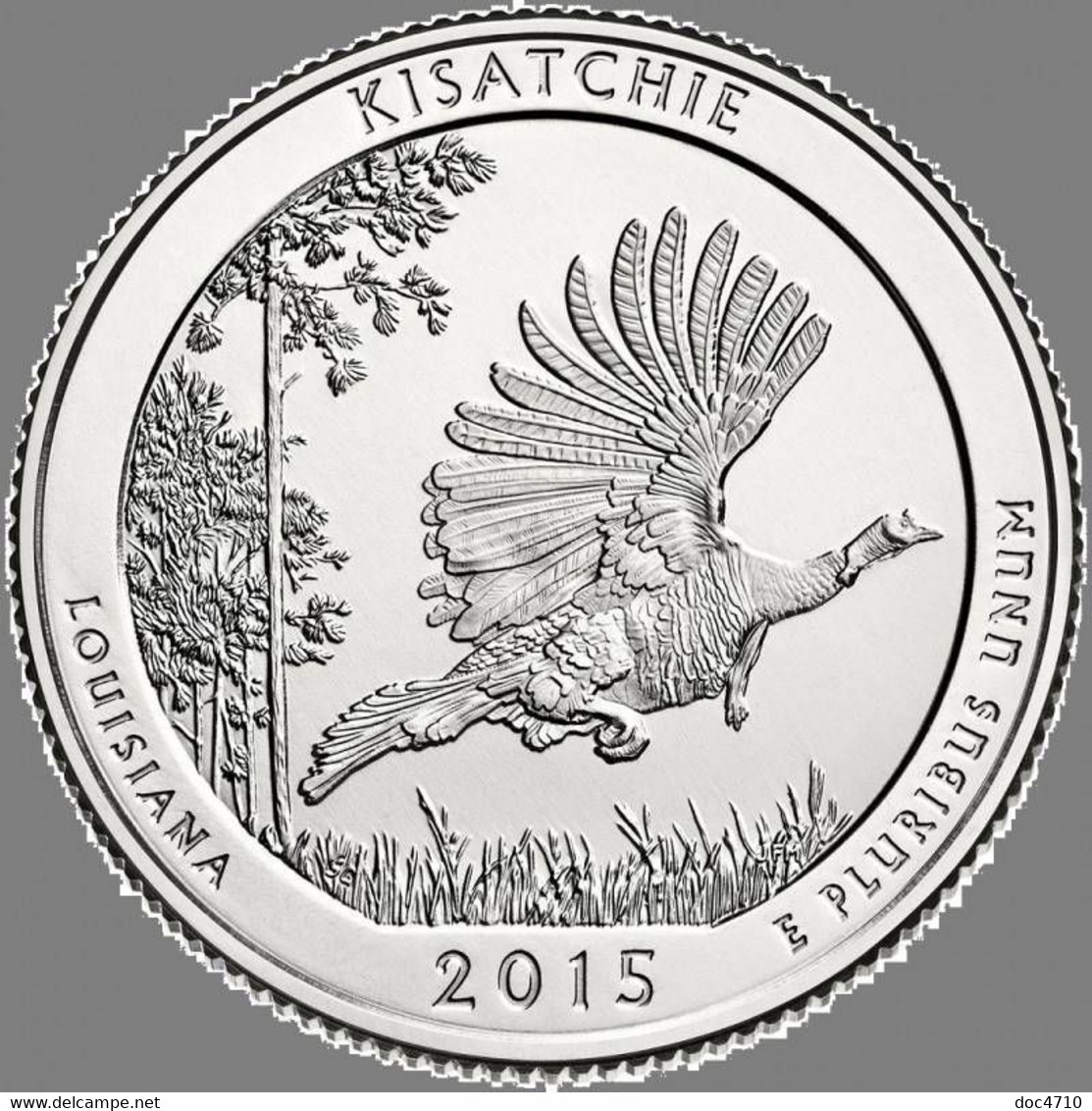 USA Quarter 1/4 Dollar 2015 D, Kisatchie National Forest - Louisiana, KM#598, Unc - 2010-...: National Parks