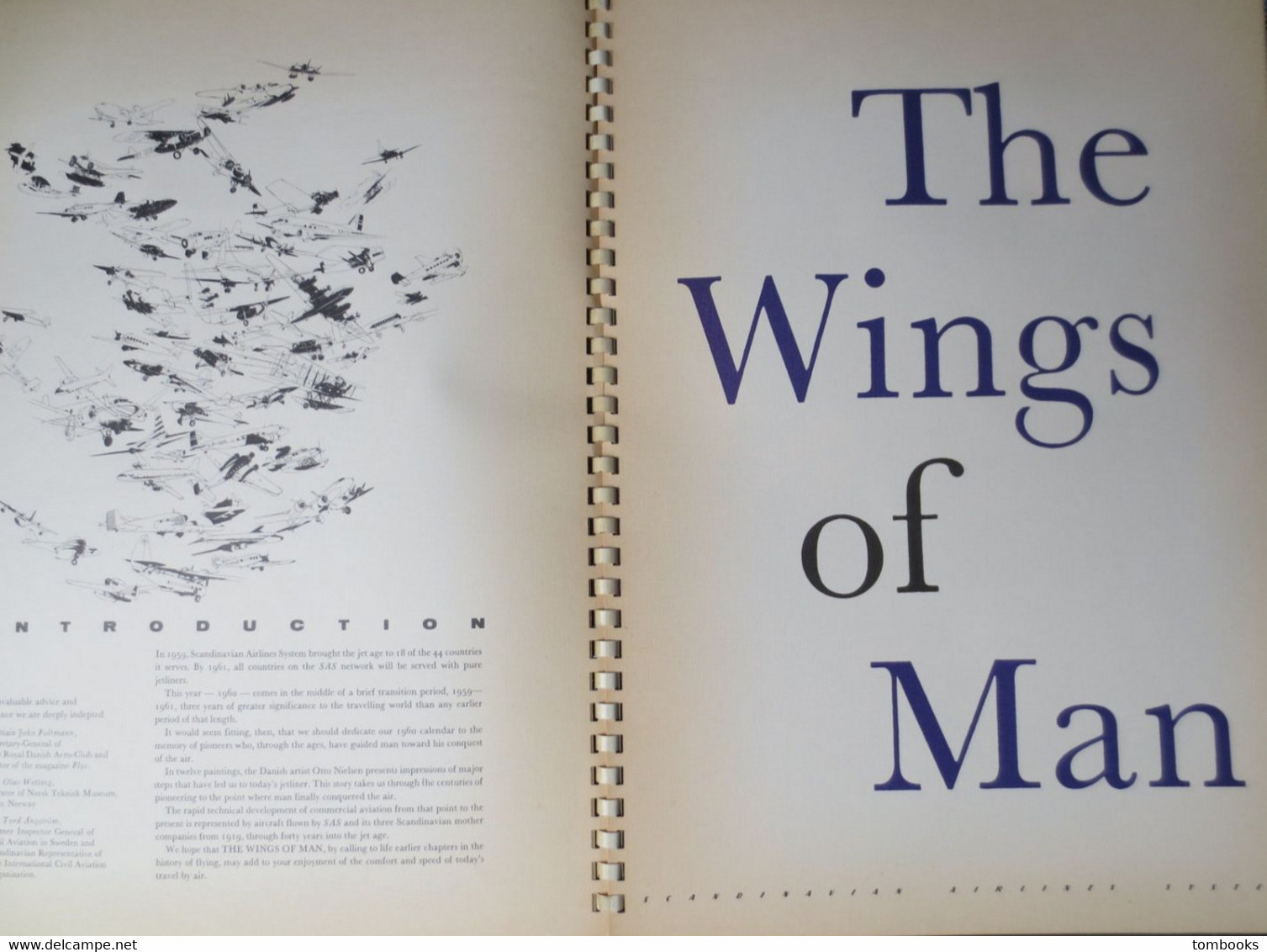 Scandinavian Airlines System - The Wings Of Man  - Otto Nielsen - 1959 - BE - RARE - - Geïllustreerde Boeken