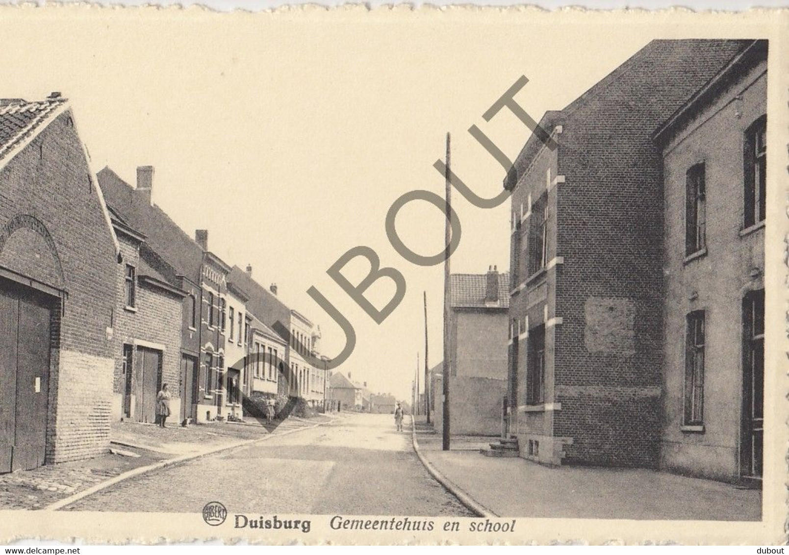 Postkaart/Carte Postale DUISBURG - Gemeentehuis En School (C2632) - Tervuren